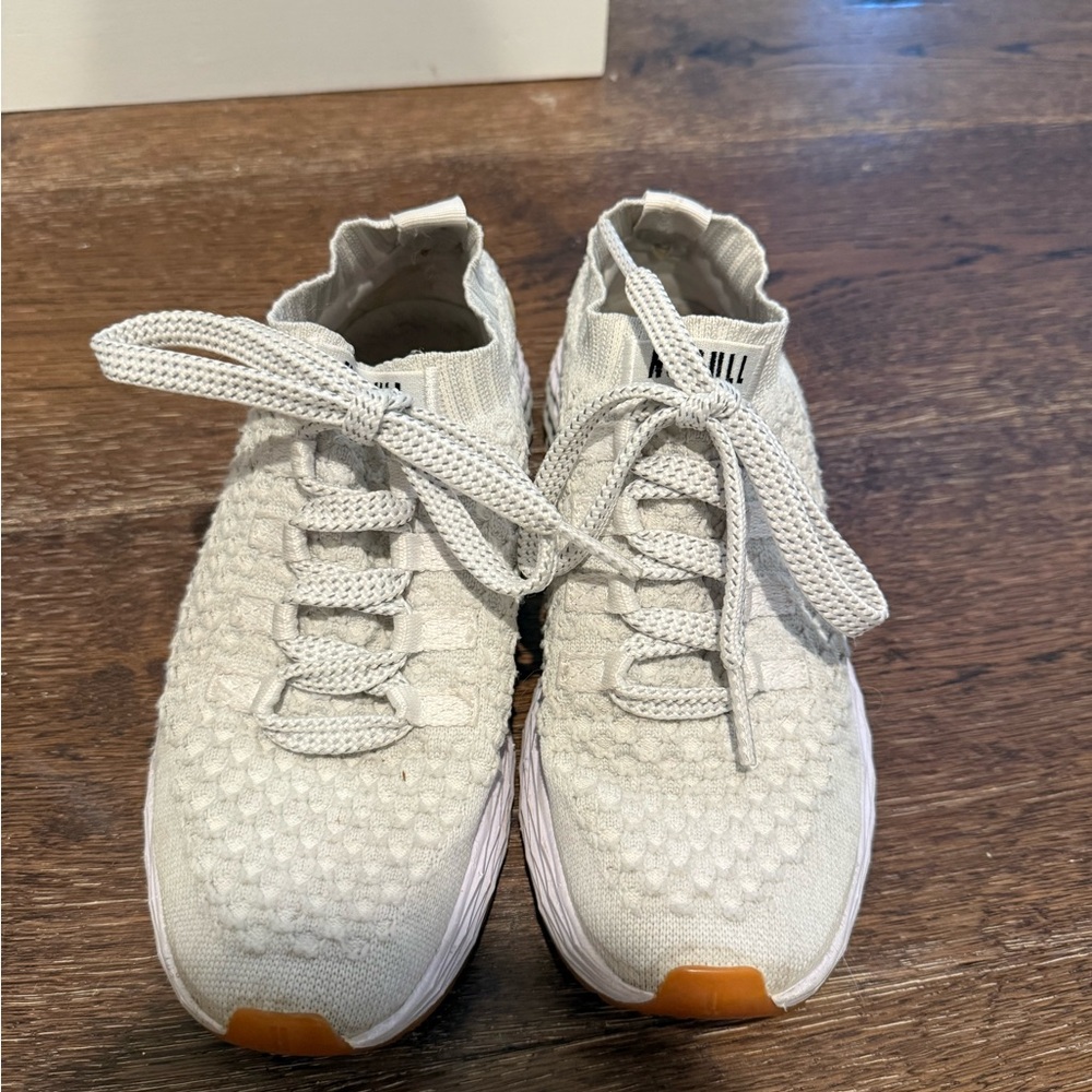Nobull Knit Sneakers White with Gum bottom